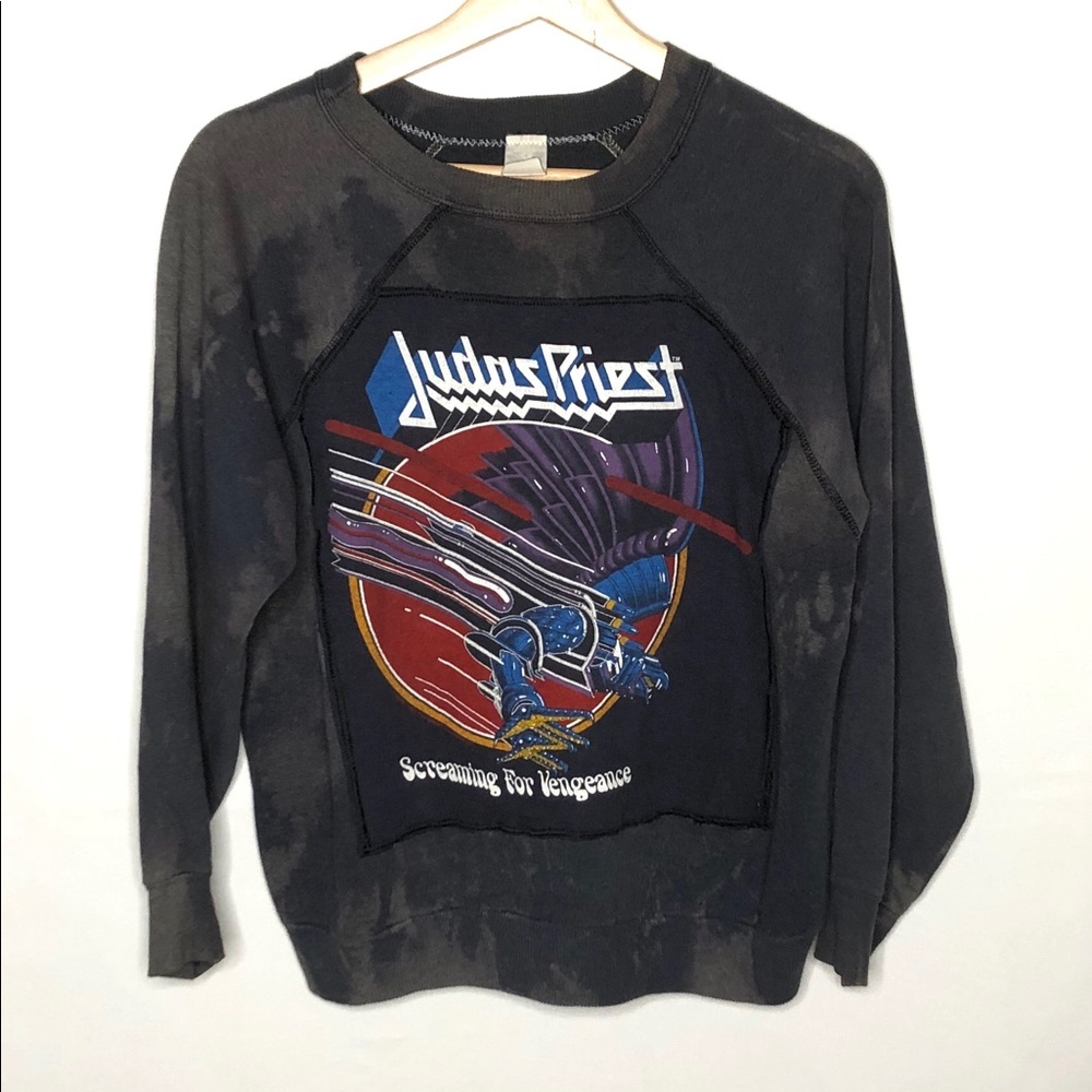 Judas Priest Vintage Custom Bleached Crewneck